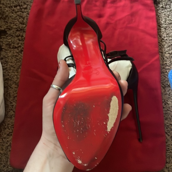 Christian Louboutin red bottom heels. - Picture 3 of 11